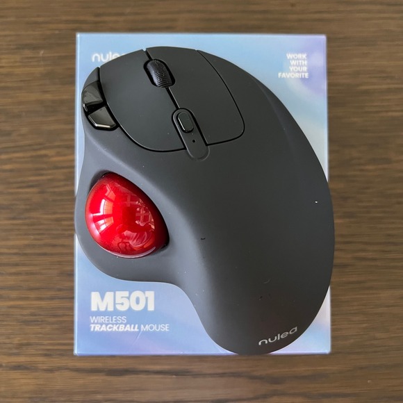 Nulea Other - Nulea M501 Wireless Trackball Mouse Bluetooth 2.4GHz Ergonomic Ball NO DONGLE